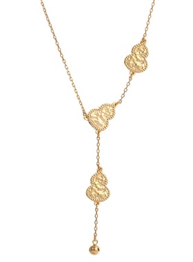 古法工艺简约流苏碎冰冰葫芦项链复古轻奢精致小众百搭气质锁骨链