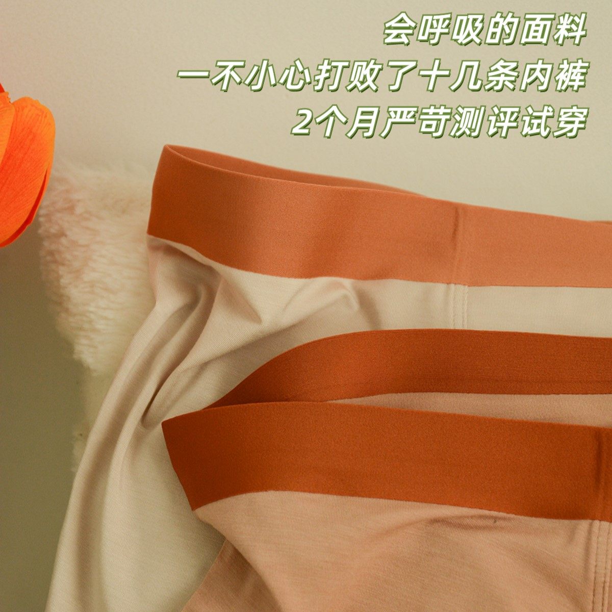 两耳光男士内裤4条~给狗子买莫代尔四角短裤平角裆部纯棉运动宽松,淘宝优惠券,粉丝福利购,淘宝优惠卷