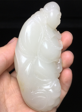 和田玉弥勒佛把玩件收藏精品
