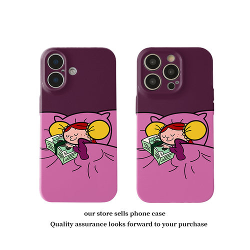 壳壳大世界小众钱多多公主适用苹果15promax手机壳iPhone14新款13磁吸12菲林二合一防摔11全包16plus高级感女 - 图0