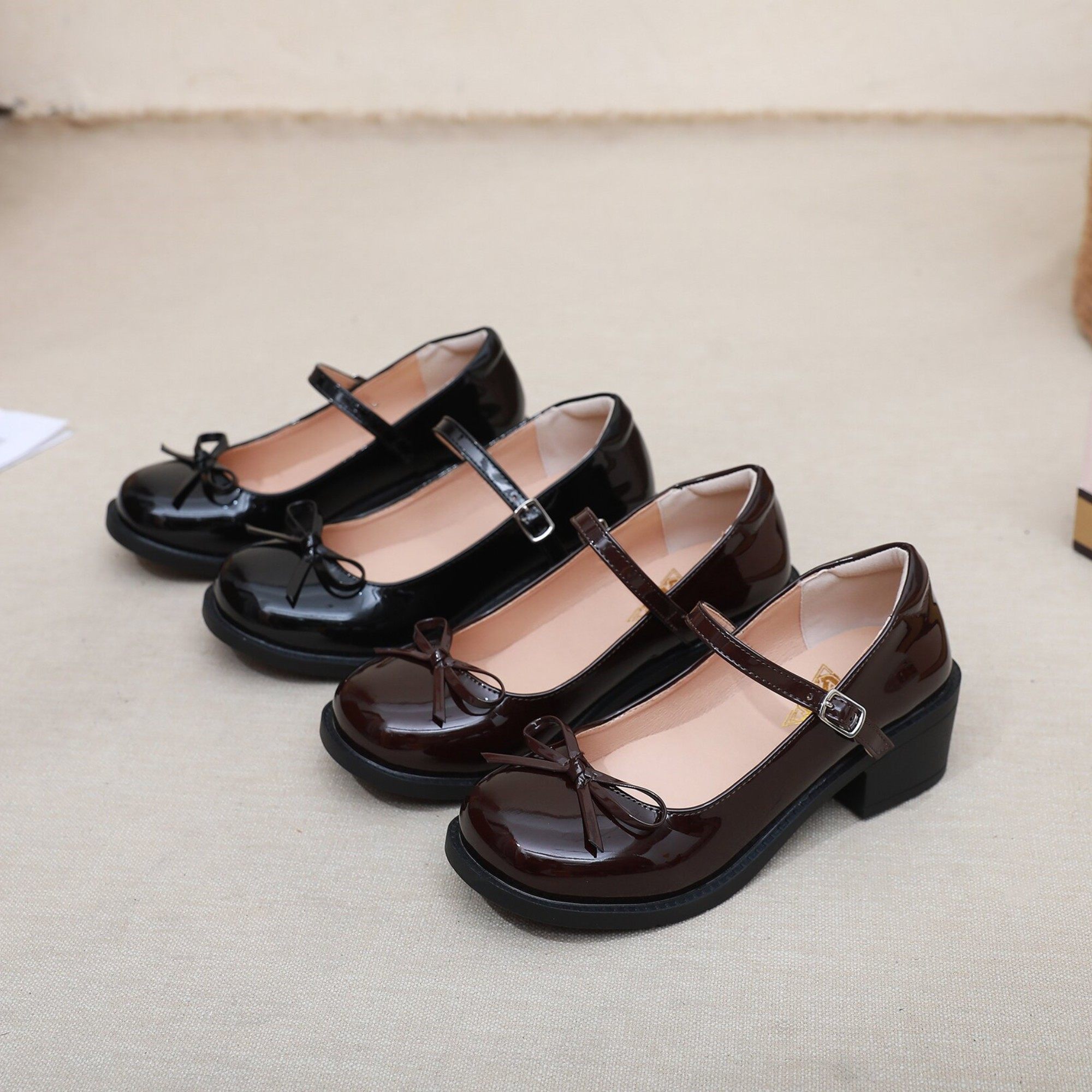 桃露露正品专柜玛丽珍女鞋学院风蝴蝶结JK鞋销售文艺演出小皮鞋,淘宝优惠券,粉丝福利购,淘宝优惠卷