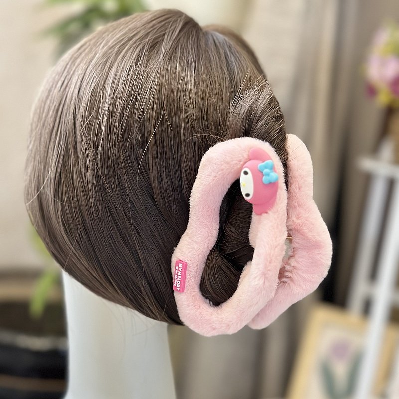 正品三丽鸥头饰毛绒云朵鲨鱼夹凯蒂猫大号抓夹少女秋冬发饰盘发夹,淘宝优惠券,粉丝福利购,淘宝优惠卷