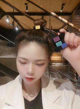 秋冬黑色毛绒皮套女头绳扎头发绳