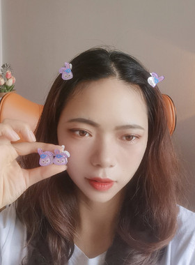 抓夹树脂日韩少女甜美顶夹发饰品
