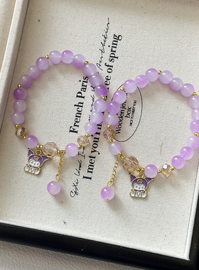 女送闺蜜手链礼物玻璃首饰品日韩