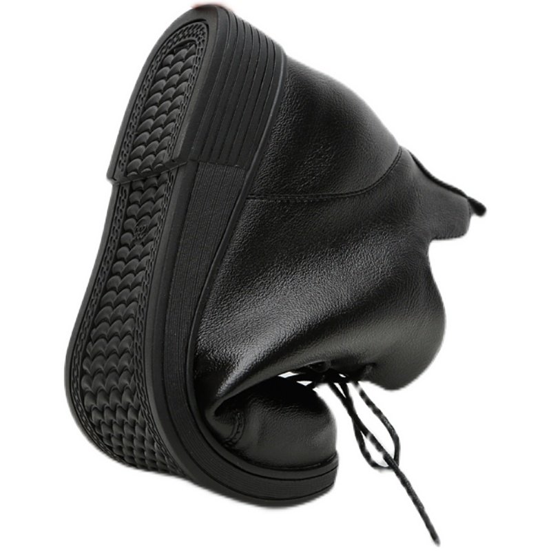 大码41-43-45短靴女真皮2025年软底平底中年妈妈鞋棉靴加绒马丁靴,淘宝优惠券,粉丝福利购,淘宝优惠卷