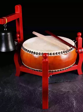 立式小鼓架法器实木挂件