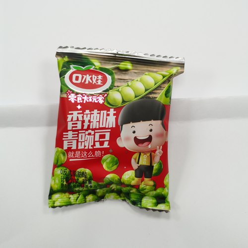 口水娃青豌豆青豆蒜香味原香味独立小包装休闲零食整箱10斤批发 - 图0