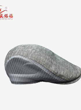 经典男士春夏仿麻鸭舌前进帽