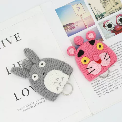 Плетеный набор материалов ручной работы, ключница, наушники, креативный защитный чехол, крючок для вязания на день Святого Валентина, «сделай сам», подарок на день рождения