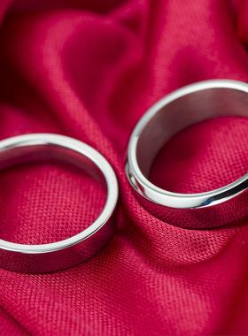 邓紫棋男女通用钛钢可定制戒指