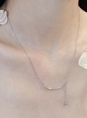 高级感微笑水滴流苏项链女款