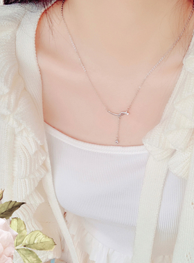 流苏微笑项链女高级设计感小众