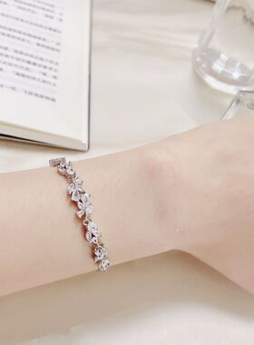 小众紫藤花微笑手链女款2025新款