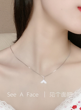鱼尾项链女小众设计感ins冷淡风