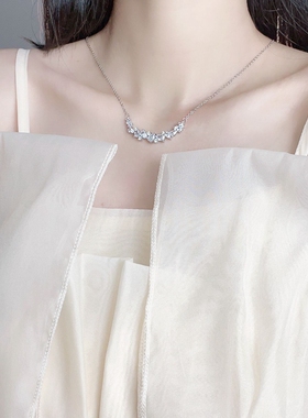 紫藤花装饰项链女高级设计感小众