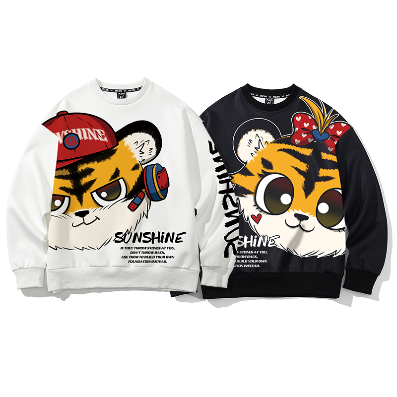 木村三社2022圆领虎年情侣装卫衣 木村三社卫衣