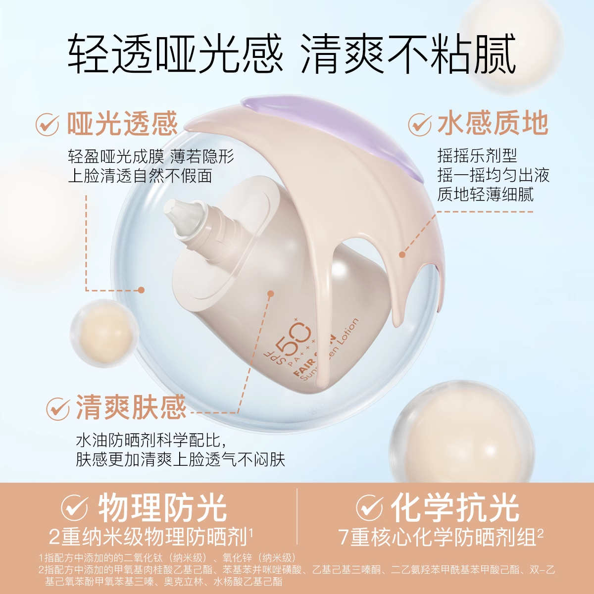 范丞丞同款柳丝木防晒霜隔离美白物理面部高倍防紫外线学生夏季 - 图2