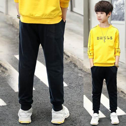 男童春秋装中大儿童长袖t恤2024新款打底衫上衣潮牌卫衣洋气潮帅 - 图1