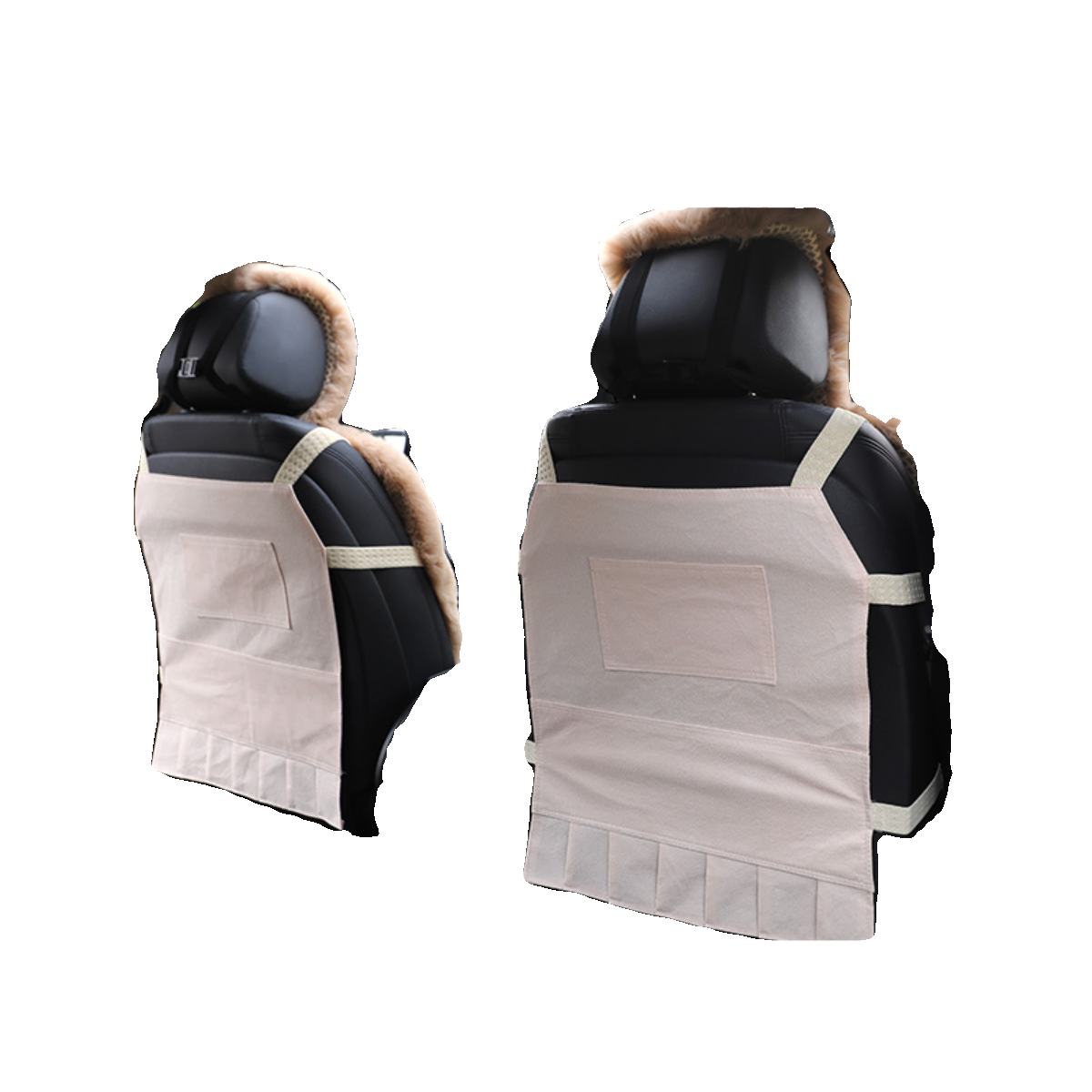 冬季汽车坐垫羊毛绒车垫子加厚兔毛绒保暖毛垫冬天小蛮腰通用