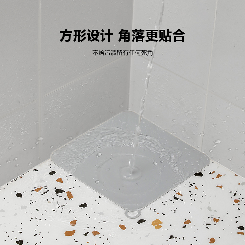 地漏防臭器硅胶垫厕所反味除臭密封盖堵口卫生间下水道防返臭神器 - 图1