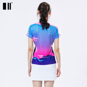 单双号新款羽毛球服网球裙套装男女春夏短袖上衣国风个性T恤