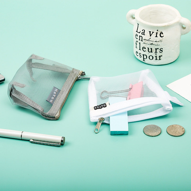 新款网纱内胆包化妆包随身小号便携大容量简约口红包洗漱包收纳袋,淘宝优惠券,粉丝福利购,淘宝优惠卷