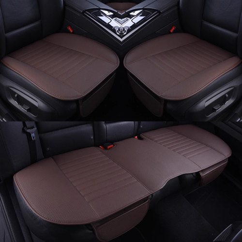 特斯拉Model3专用汽车坐垫特斯拉Model Y真皮单片半包围汽车座垫 - 图1