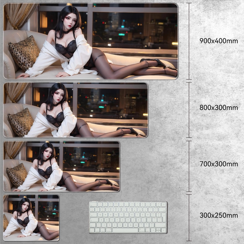 斗破苍穹美杜莎薰儿超大鼠标垫电竞动漫高颜值桌垫键盘垫禁欲系 - 图0