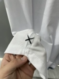 Небольшая дизайнерская летняя однотонная футболка, европейский стиль, высокий воротник
