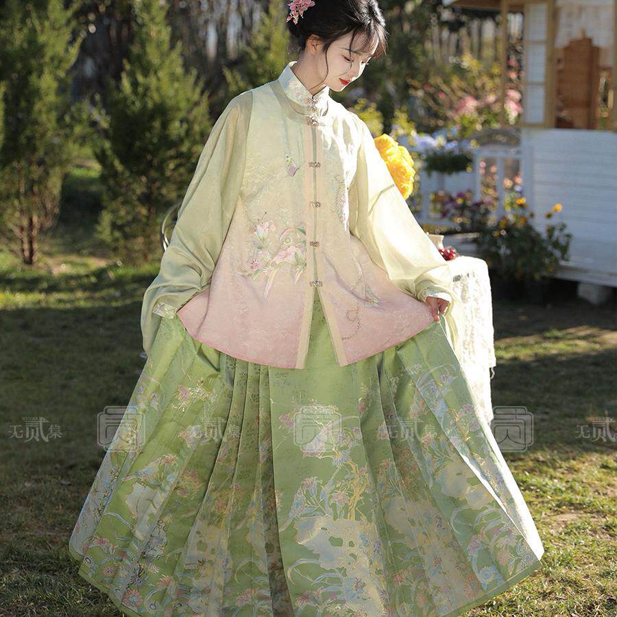无贰集【游园惊梦】明制立领对襟衫短比甲马面裙日常春款汉服,淘宝优惠券,粉丝福利购,淘宝优惠卷