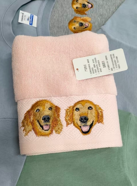 个性刺绣宠物狗狗猫咪金毛犬棒球帽遮阳帽拍照头像可来图绣花定制