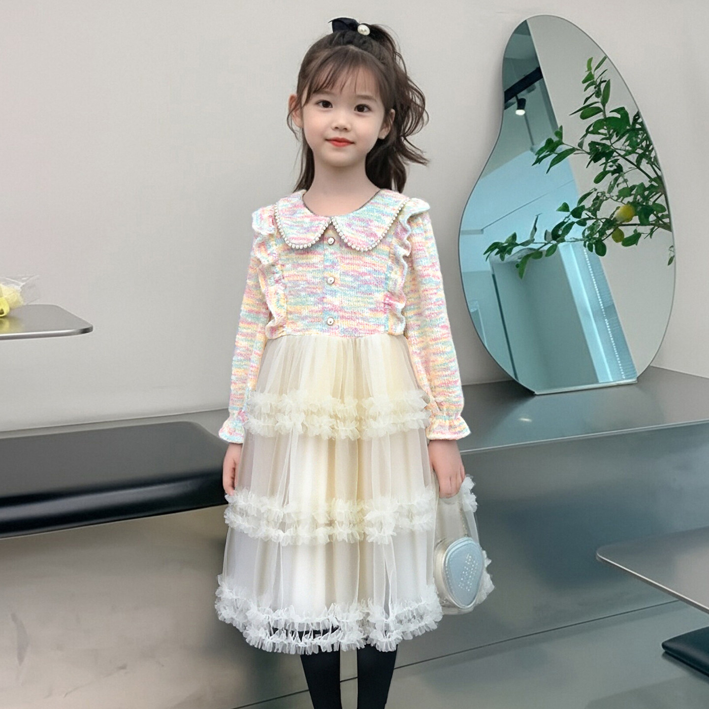 公主裙女童生日花童婚礼小女孩礼服轻奢小众高端裙子主持人演出服,淘宝优惠券,粉丝福利购,淘宝优惠卷