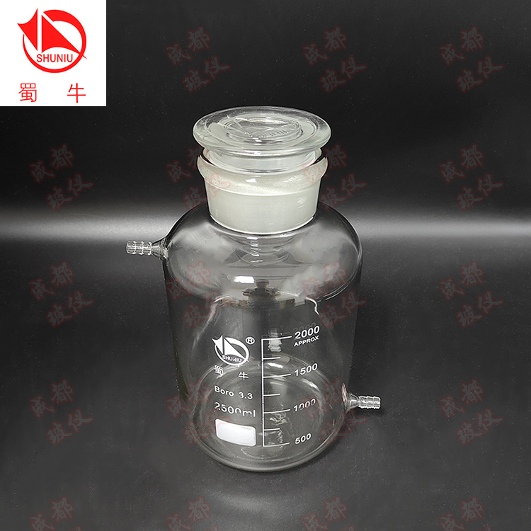 高硼硅具上下咀试剂瓶 60ml~5万ml 小口/广口具小嘴放水瓶蒸馏水 - 图1