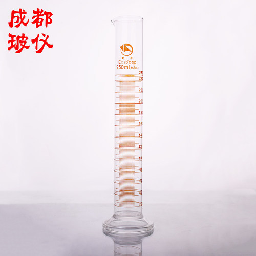 蜀牛 量筒 50ml100ml250ml500ml1000ml2000ml 蜀玻玻璃量筒量器 - 图2