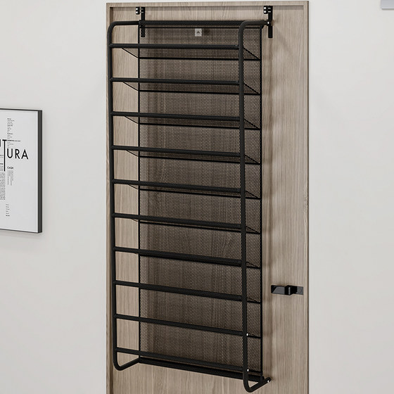 Dust-proof and economical shoe storage rack behind the door
