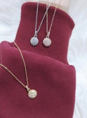 水晶爱心黑天鹅新款项链锁骨链