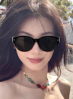 偏光防紫外线近视套镜猫眼女防晒