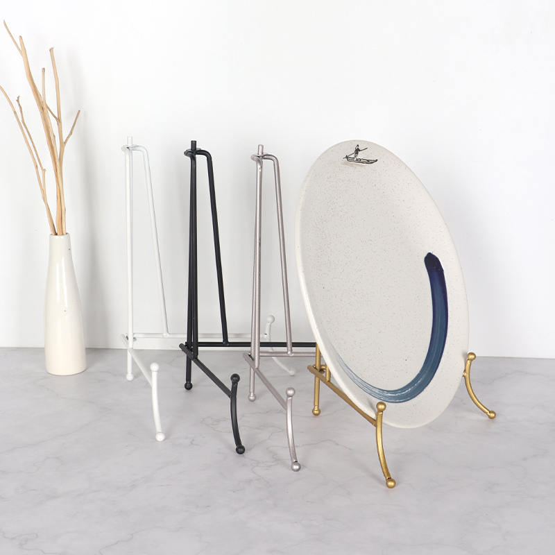 盘子支架展示架盘架支撑架铁艺挂盘装饰摆架茶饼陈列架子相框底座,淘宝优惠券,粉丝福利购,淘宝优惠卷