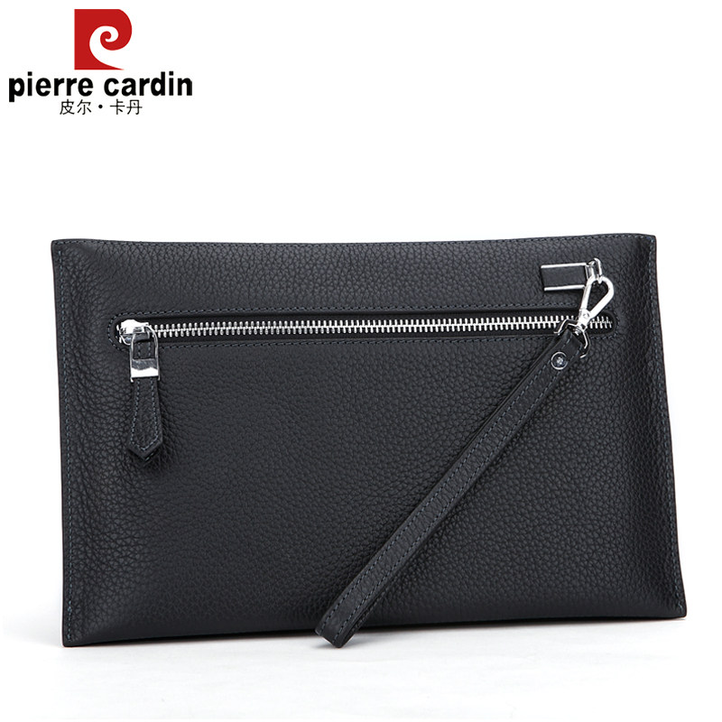 皮尔卡丹男士信封包真皮正品男夹包 黛碧箱包男士包袋