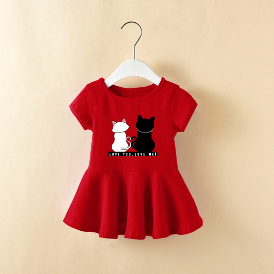 女童连衣裙夏装2025新款洋气网红童装夏季中小儿童学院风短袖裙子