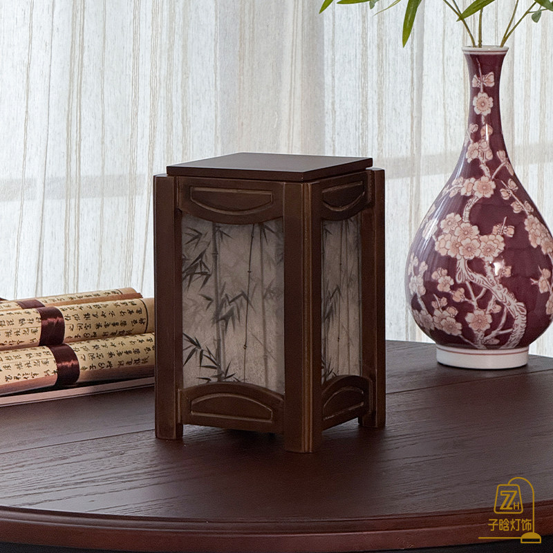 中式落地台灯客厅卧室书房茶室民宿酒店装饰灯具创意复古中式台灯