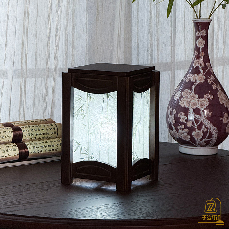 中式落地台灯客厅卧室书房茶室民宿酒店装饰灯具创意复古中式台灯