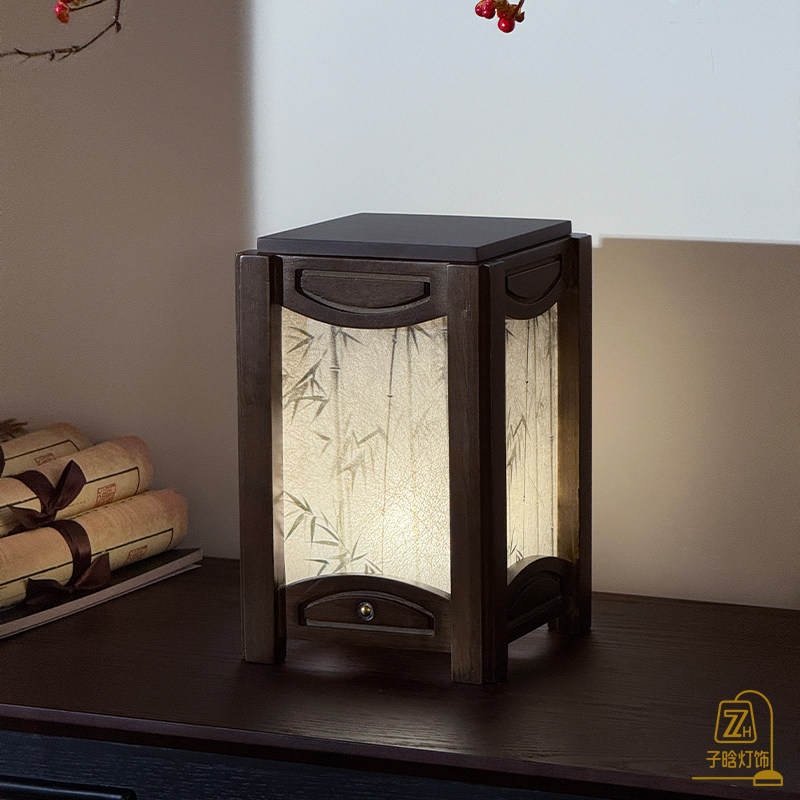 中式落地台灯客厅卧室书房茶室民宿酒店装饰灯具创意复古中式台灯