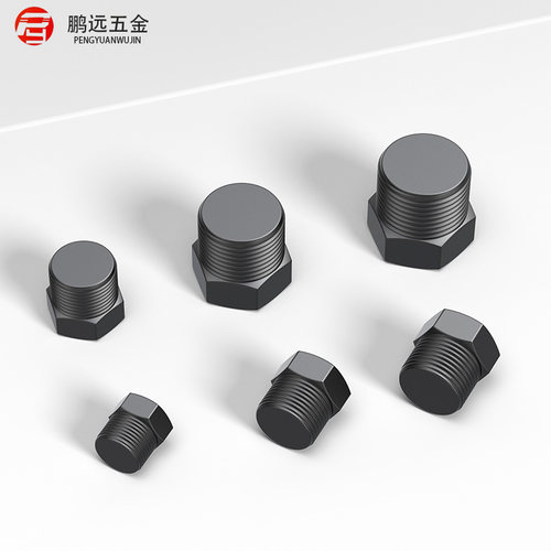 碳钢/镀锌外六角堵头闷头油塞管堵PT,RC,ZG,R,NPT1/8 1/4 3/8 1/2 - 图1