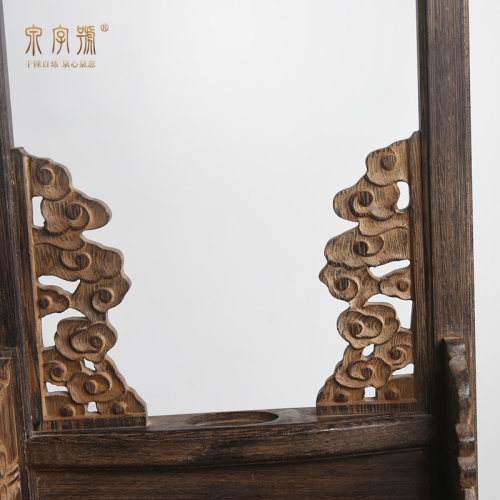 龙泉是泉字号立式剑架实木十八般兵器架书房古风长剑架家居落地架 - 图2