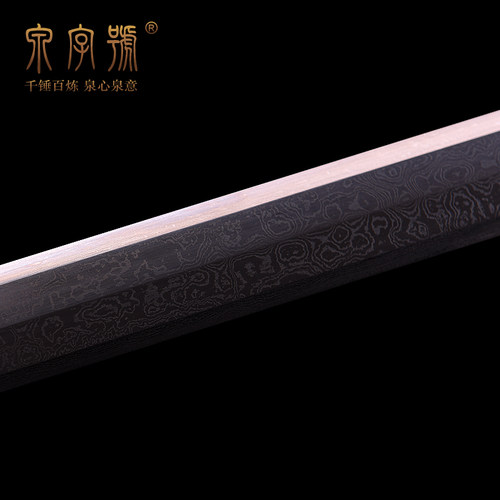 龙泉市泉字号宝剑铁装八面汉剑素装花纹钢八面汉剑龙泉汉剑未开刃 - 图1