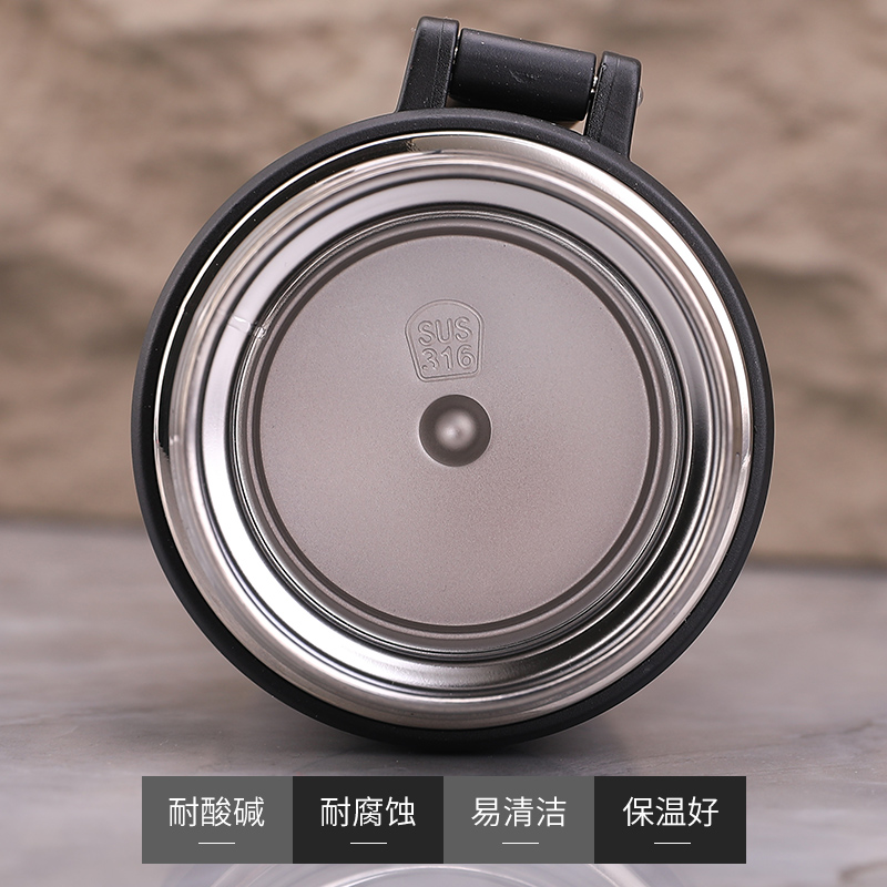 商务保温杯男女士大容量车载便携泡茶水杯子户外运动水壶1升800ml - 图2