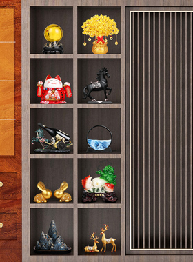 炫风创意家居装饰品对兔摆件