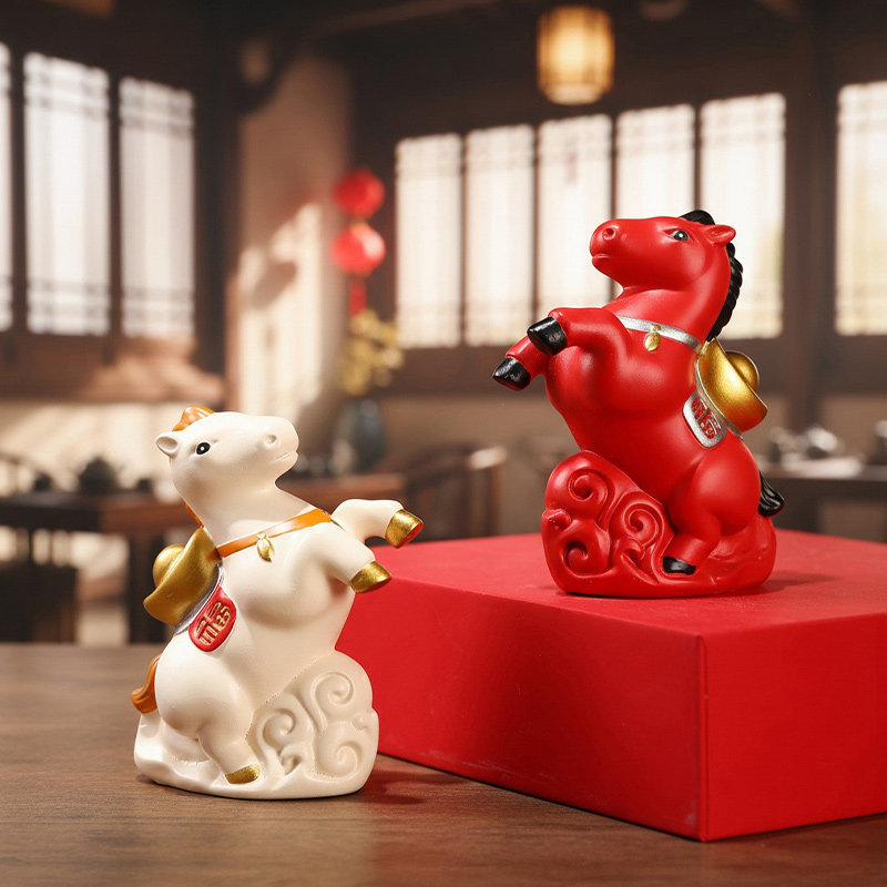 2026马上有财办公桌面装饰小摆件马年招财吉祥物文创商务创意礼品,淘宝优惠券,粉丝福利购,淘宝优惠卷